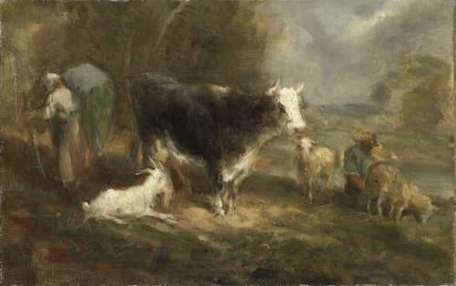 Farmyard with Cattle