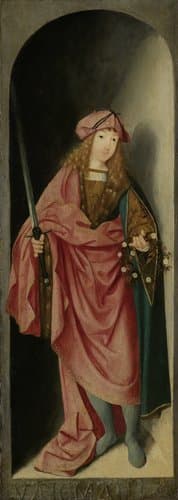 Saint Valerian, left wing of a triptych