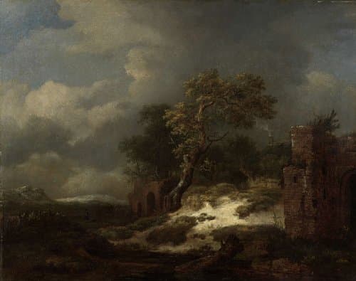 Landschap met ruïnes