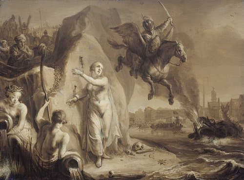 Perseus en Andromeda. Allegorie op de bevrijding van de Nederlanden door prins Frederik Hendrik