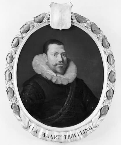 Portrait of Claes Maertensz Thoveling, Director of the Rotterdam Chamber of the Dutch East India Company, elected 1619