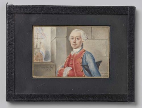 Portret van een zeeofficier