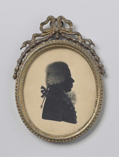 Silhouet portret van een man