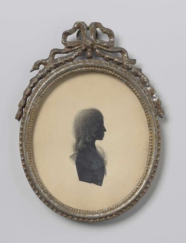 Silhouet portret van een jongen