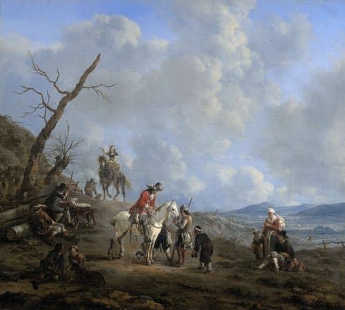 Landscape with Riders, Hunters and Peasants