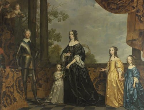 Frederick Henry, his Consort Amalia of Solms, and their Three Youngest Daughters