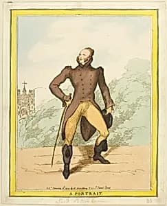 A Portrait: Lord Petersham by Thomas Rowlandson