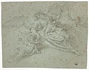 Angel and Two Putti
