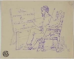 Artist Seated at Easel