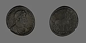 Base (Coin) Portraying Emperor Julianus by Ancient Roman