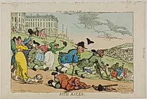 Bath Races, from Tegg's Caricatures no. 49 by Thomas Rowlandson