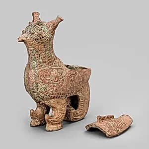 Bird-Shaped Container (zun) by Unknown