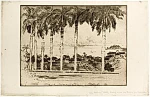 Bishops Walk, Ancon Hill, Panama by Joseph Pennell