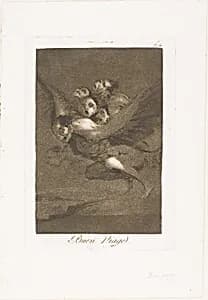 Bon voyage, plate 64 from Los Caprichos by Francisco José de Goya y Lucientes