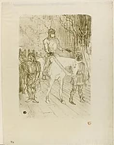 Brasseur's Entrance in Chilpéric by Henri de Toulouse-Lautrec