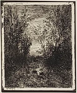 Brook in the Clearing by Charles François Daubigny