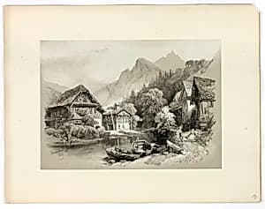 Brunnen, from Picturesque Selections by James Duffield Harding