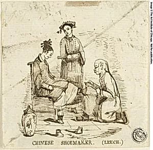 Chinese Shoemaker by John Leech
