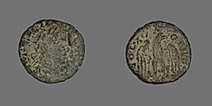Coin Depicting Bust by Ancient Roman