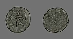 Coin Depicting the Catanian Brothers by Ancient Roman