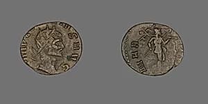 Coin Portraying an Emperor by Ancient Roman