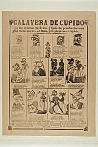 Cupid's Calavera by José Guadalupe Posada