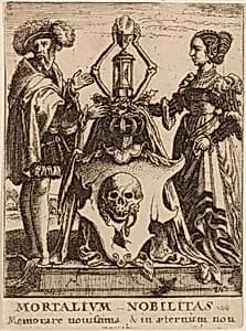 Death's Coat of Arms by Wenceslaus Hollar