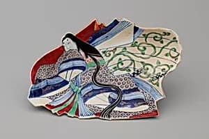 Dish with Design of a Court Woman by Unknown