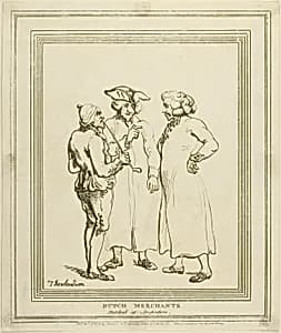 Dutch Merchants Sketched at Amsterdam by Thomas Rowlandson
