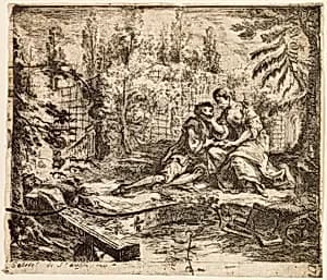 Gallant Conversation by Gabriel Jacques de Saint-Aubin