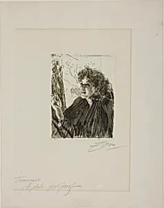 Girl with a Cigarette II by Anders Zorn