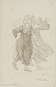 Gust of wind by Théophile-Alexandre Pierre Steinlen