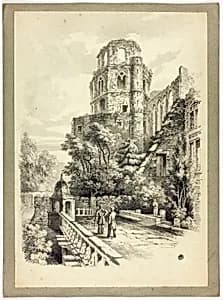 Heidelberg Castle by Samuel Prout