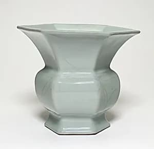 Hexagonal Vase by Unknown