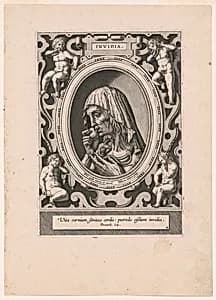 Invidia, plate 4 from The Seven Vices by Hieronymous Wierix