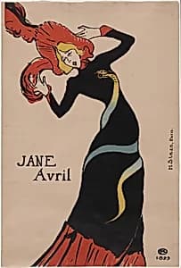 Jane Avril by Henri de Toulouse-Lautrec