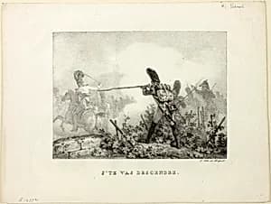 Je te vas descendre by Horace Vernet
