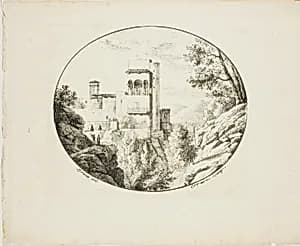 Landscape in an Oval