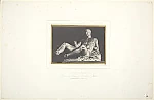 Le Thésée de Phidias/ Fragment du Fronton du Parthenon d'Athènes/ Maintenant au Musée Britannique by Louis-Désiré Blanquart-Evrard