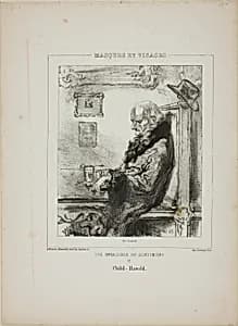 Les Invalides du Sentiment: Child-Harold by Paul Gavarni