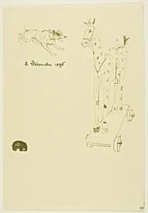 Menu Sylvain by Henri de Toulouse-Lautrec