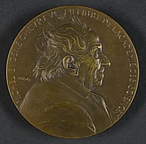 Michel Eugene Chevreul by Louis Oscar Roty