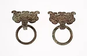 Monster-Mask Fittings with Ring Handle by Unknown