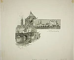 Moret: the Wood-Mill by Louis Auguste Lepère