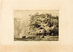 Near Fontainebleau by Paul Huet