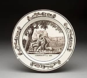 Plate by Montereau Pottery
