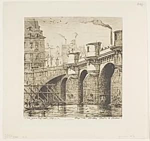 Pont-Neuf, Paris by Charles Meryon