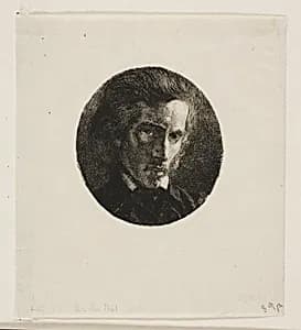 Portrait of Edmond de Courtives by Charles Meryon