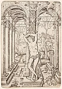 Saint Sebastian by Nicoletto da Modena