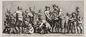 Scene of Grape Harvest by Unknown